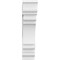Ekena Millwork Standard Olympic Architectural Grade PVC Bracket with Traditional Ends, 5"W x 24"D x 24"H BKTP05X24X24OLY01 - alternate 2
